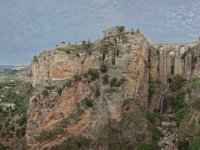 view of Ronda from lower belvedere : Ronda Andalusia spain